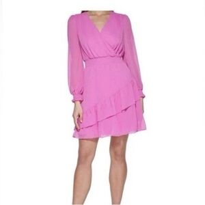 DKNY Pink Longsleeve dress